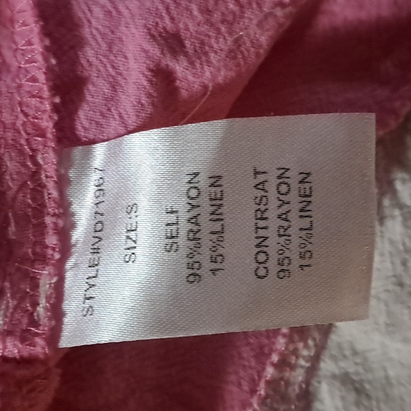 Veveret Embroidered Babydoll Shift Dress Mini Boho Hippie Linen Artsy Floral - Picture 8 of 10